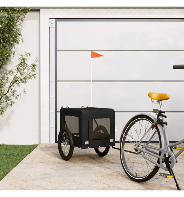 Remorque de vélo pour animaux de compagnie noir | Mobilier & Déco