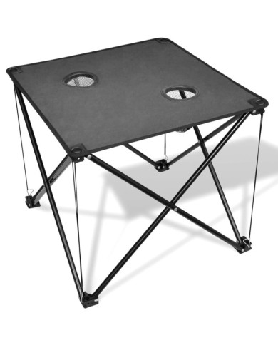 Table de camping pliante grise | Mobilier & Déco