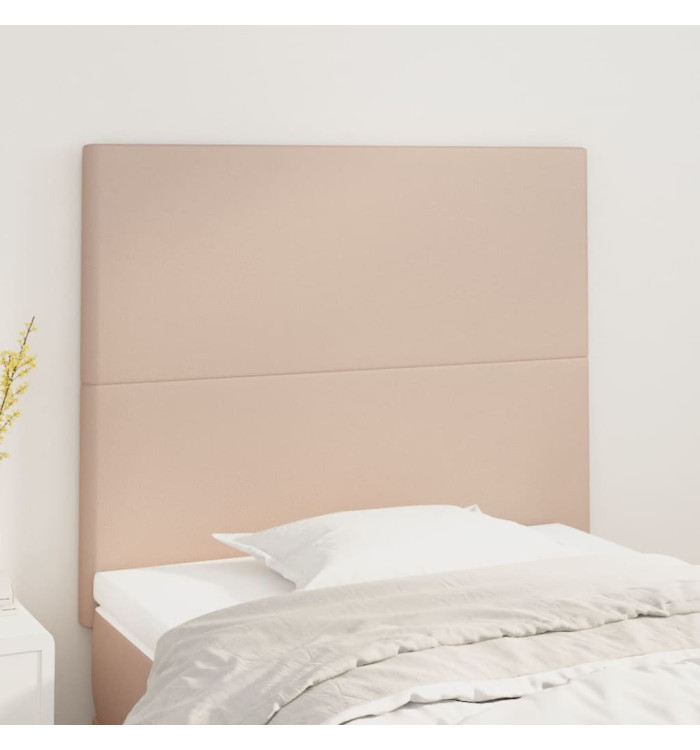 Têtes de lit 2 pcs Cappuccino 90x5x78/88 cm Similicuir | Mobilier & Déco