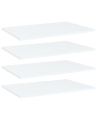 Panneaux de bibliothèque 4 pcs blanc bois d’ingénierie | Mobilier & Déco
