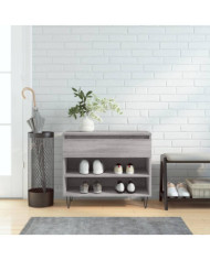 Armoire à chaussures Sonoma gris 70x36x60 cm Bois d'ingénierie | Mobilier & Déco