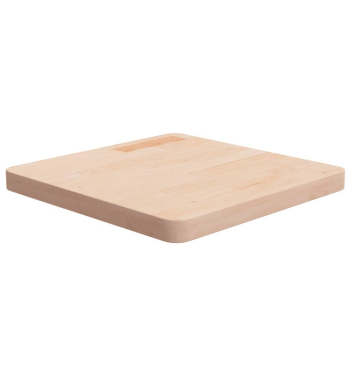 Dessus de table carré 50x50x4 cm Bois chêne massif non traité | Mobilier & Déco