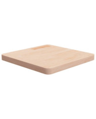 Dessus de table carré 50x50x4 cm Bois chêne massif non traité | Mobilier & Déco