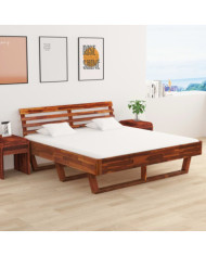 Cadre de lit Bois d'acacia massif 180 x 200 cm | Mobilier & Déco
