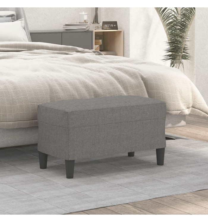 Banc Gris foncé 70x35x41 cm Tissu | Mobilier & Déco