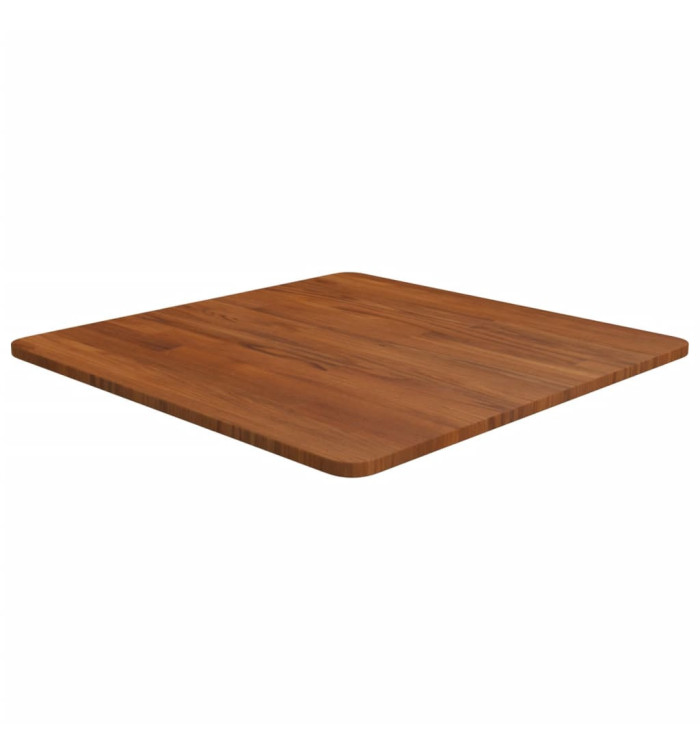 Dessus de table carré Marron foncé60x60x1,5cm Bois chêne traité | Mobilier & Déco