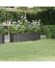 Lit surélevé de jardin Acier enduit de poudre Anthracite | Mobilier & Déco