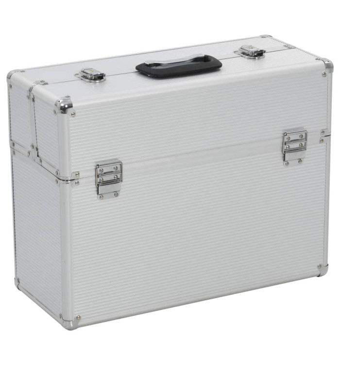 Boîte à outils 47 x 36 x 20 cm Argenté Aluminium | Mobilier & Déco