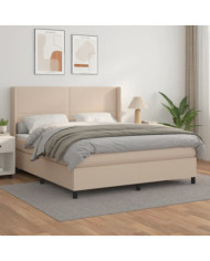 Sommier à lattes de lit avec matelas Cappuccino 160x200 cm | Mobilier & Déco
