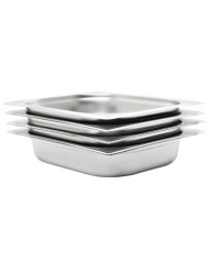 Récipients Gastronorm 4 pcs GN 1/2 65 mm Acier inoxydable | Mobilier & Déco