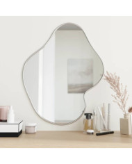 Miroir mural Argenté 60x50 cm | Mobilier & Déco