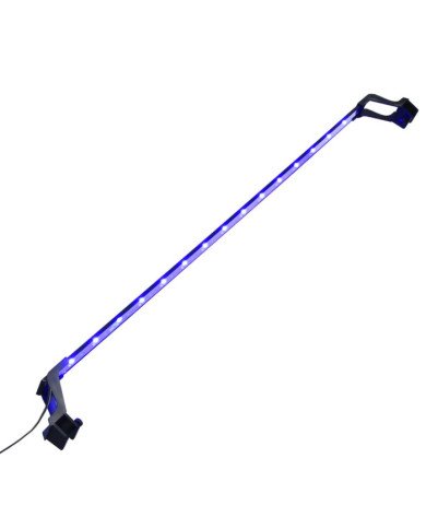 Lampe à LED d'aquarium avec pinces 115-130 cm Bleu et blanc | Mobilier & Déco