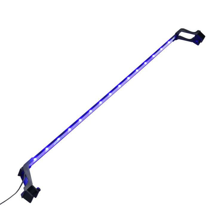 Lampe à LED d'aquarium avec pinces 115-130 cm Bleu et blanc | Mobilier & Déco