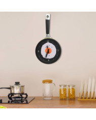 325164 Wall Clock with Fried Egg Pan Design 18,8 cm | Mobilier & Déco