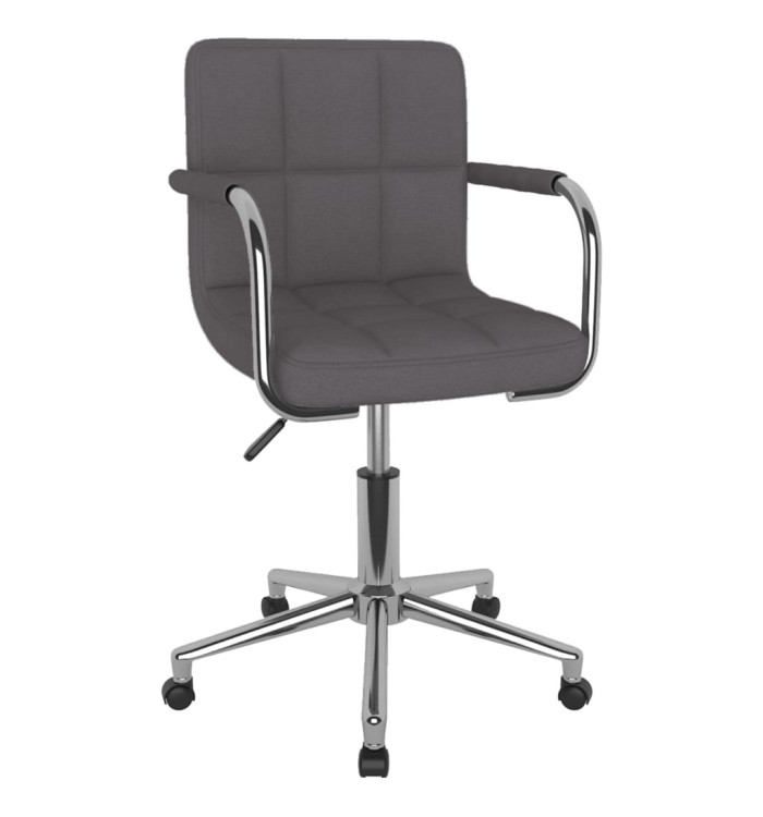Chaise pivotante de salle à manger Taupe Tissu | Mobilier & Déco
