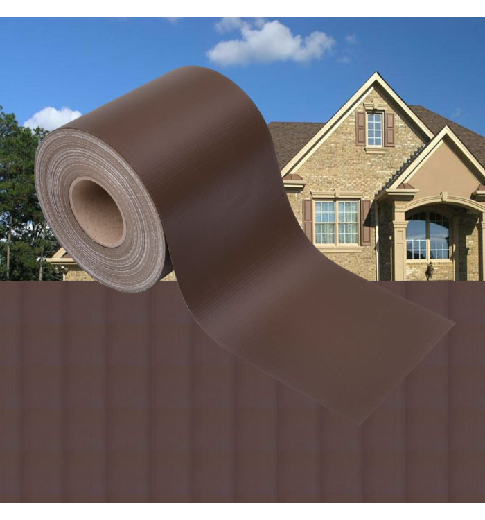 Écran d'intimité de jardin PVC 35x0,19 m Marron | Mobilier & Déco