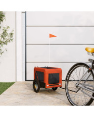 Remorque de vélo pour animaux de compagnie orange et noir | Mobilier & Déco