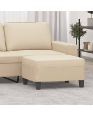 Repose-pied Crème 70x55x41 cm Tissu microfibre | Mobilier & Déco