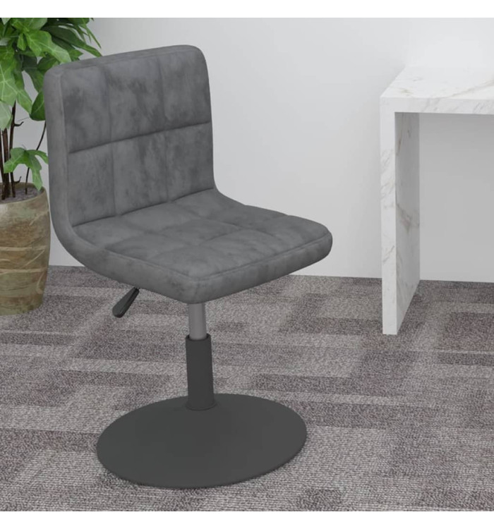 Tabouret de bar pivotant Gris foncé Velours | Mobilier & Déco