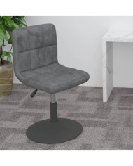 Tabouret de bar pivotant Gris foncé Velours | Mobilier & Déco