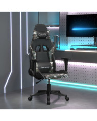 Chaise de jeu Noir et camouflage Similicuir | Mobilier & Déco