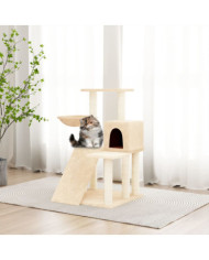 Arbre à chat avec griffoirs en sisal Crème 82 cm | Mobilier & Déco