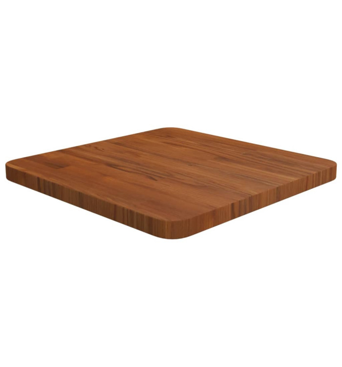 Dessus de table carré Marron foncé40x40x2,5cm Bois chêne traité | Mobilier & Déco