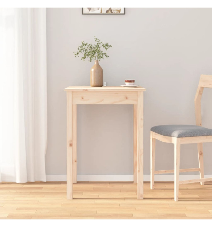 Table à manger 55x55x75 cm Bois massif de pin | Mobilier & Déco