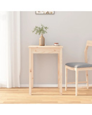 Table à manger 55x55x75 cm Bois massif de pin | Mobilier & Déco