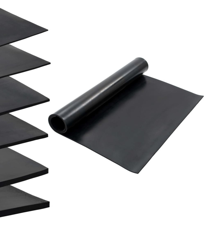 Tapis en caoutchouc antidérapant 1,2x2 m 8 mm Lisse | Mobilier & Déco