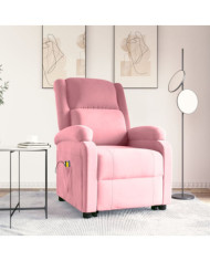 Fauteuil de massage Rose Velours | Mobilier & Déco