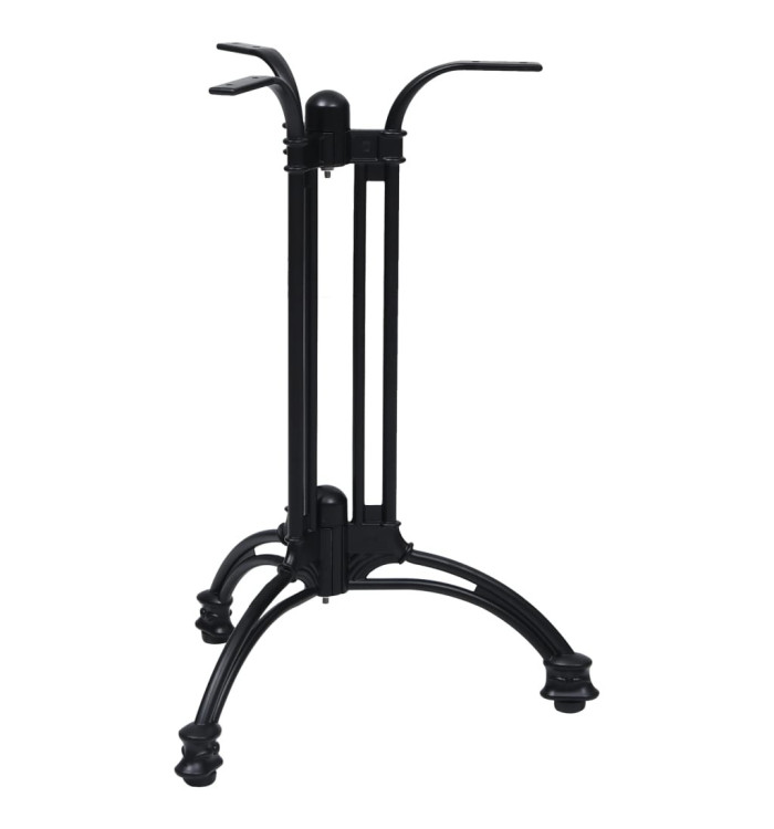 Pied de table de bistro noir Ø60x72 cm aluminium coulé | Mobilier & Déco