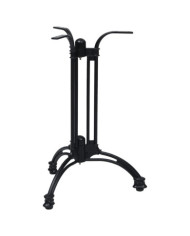 Pied de table de bistro noir Ø60x72 cm aluminium coulé | Mobilier & Déco