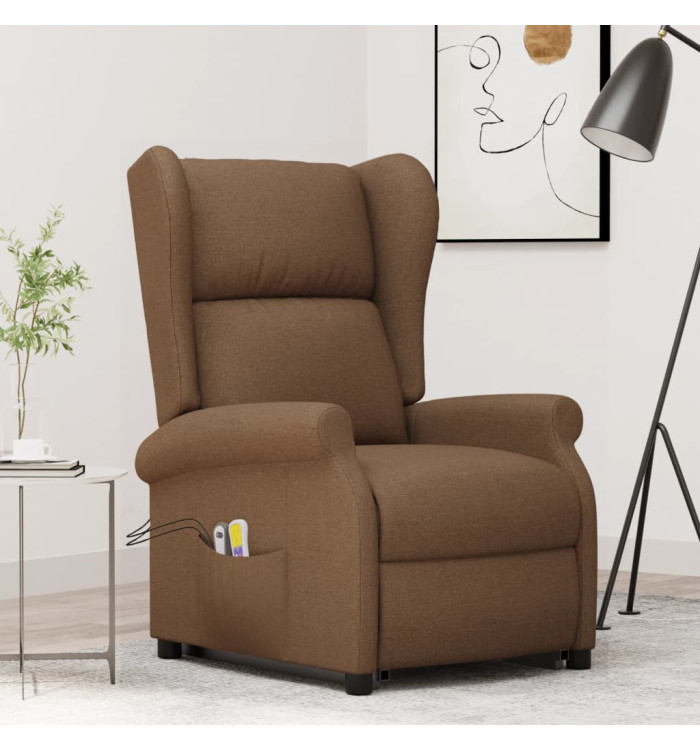 Fauteuil de massage Marron Tissu | Mobilier & Déco
