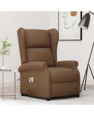 Fauteuil de massage Marron Tissu | Mobilier & Déco