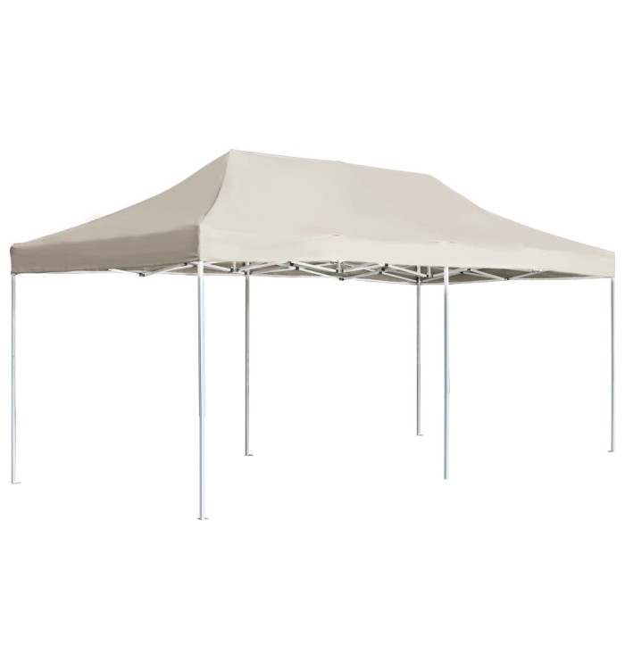 Tente de réception pliable Aluminium 6 x 3 m Crème | Mobilier & Déco