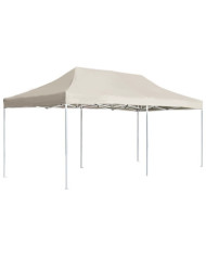 Tente de réception pliable Aluminium 6 x 3 m Crème | Mobilier & Déco