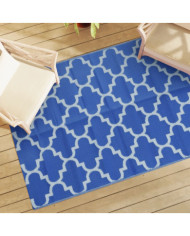 Tapis d'extérieur ARAKIL bleu 140 x 200 cm PP | Mobilier & Déco
