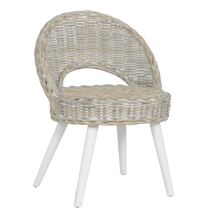 Chaise de canapé rotin kubu blanc | Mobilier & Déco