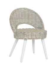 Chaise de canapé rotin kubu blanc | Mobilier & Déco