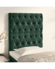 Têtes de lit 2 pcs Vert foncé 80x7x78/88 cm Velours | Mobilier & Déco