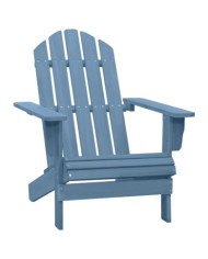 Chaise de jardin Adirondack bois de sapin massif bleu | Mobilier & Déco