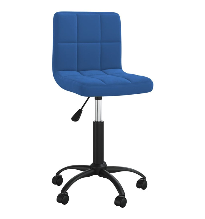 Chaise pivotante de salle à manger Bleu Velours | Mobilier & Déco