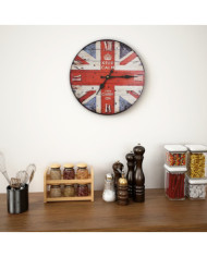 Horloge murale vintage Royaume-Uni 30 cm | Mobilier & Déco