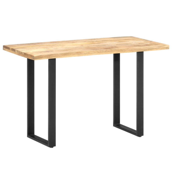 Table de salle à manger 120x60x76 cm bois de manguier solide | Mobilier & Déco