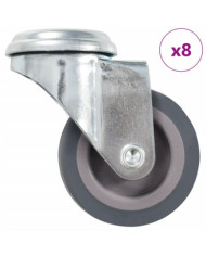 8 pcs Roulettes pivotantes à trou de boulon 50 mm | Mobilier & Déco