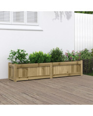 Jardinière 150x31x31 cm bois de pin imprégné | Mobilier & Déco