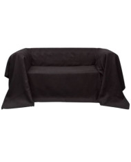 Housse de canapé Micro-suède Marron 140x210 cm | Mobilier & Déco