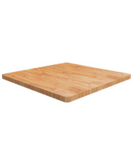 Dessus de table carré Marron clair 90x90x4cm Bois chêne traité | Mobilier & Déco