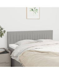 Têtes de lit 2 pcs Gris clair 72x5x78/88 cm Tissu | Mobilier & Déco